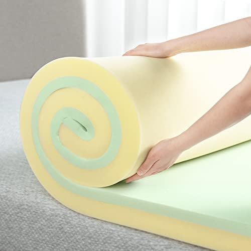 ZINUS 4 Inch Green Tea Memory Foam Mattress Topper, Pressure-Relieving Layers - Image 3
