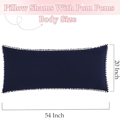 Pom Poms Pillow Shams Body Size, Soft Microfiber Shams Cover - Image 3