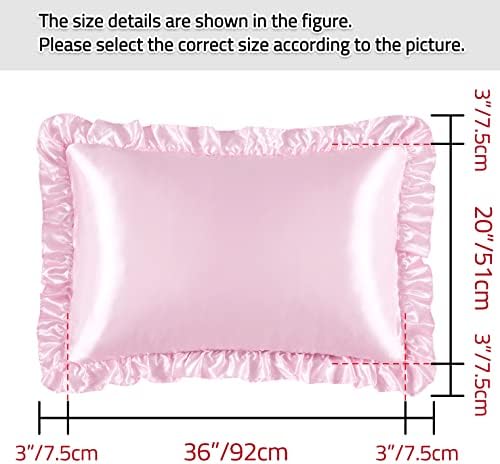 Silky Satin Ruffled Pillow Cases - Image 5