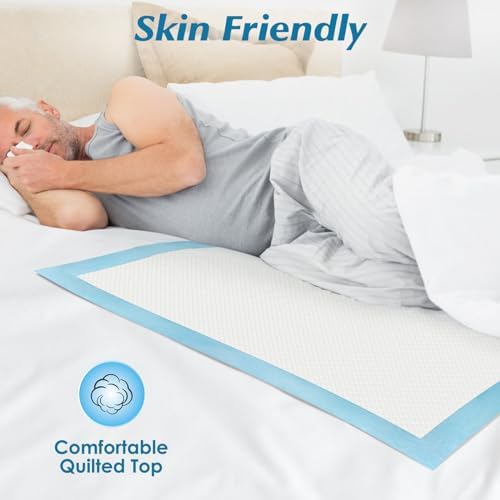 50 Count 36” x 36” Super Absorbency Disposable Underpads - Image 5