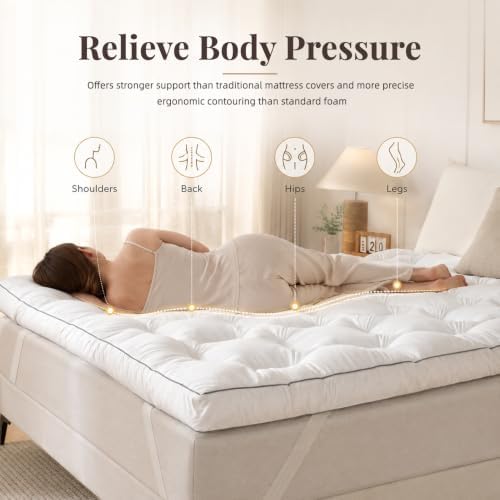 4 Inch Extra Thick Mattress Topper Queen Size - Image 6