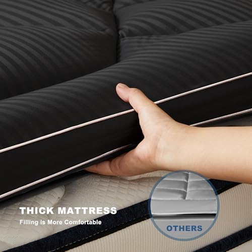 BEDLORE Full Size Mattress Topper, Thick Pillow Top Bed Cover Mattress Pad - Image 6