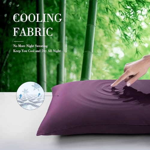 WishSmile Standard Pillow Cases Cooling Pillowcases Set of 2 Breathable Cool - Image 4