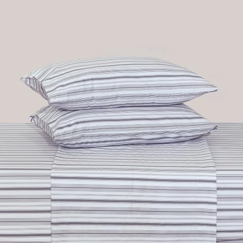 Feather & Stitch 100% Cotton Sateen 500 TC Split King Size Bed Sheet Set - Image 4