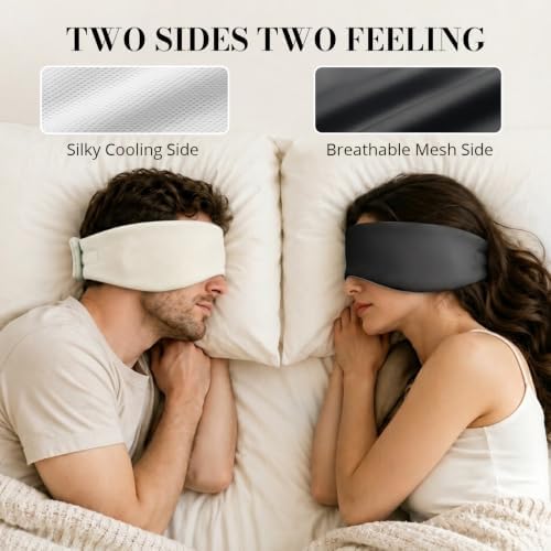 Sleep Mask for Women Men, Reversible Eye Mask Sleeping - Image 3