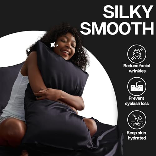 MR&HM Satin Pillowcase 2 Pack, King Size 20"x40" - Image 3