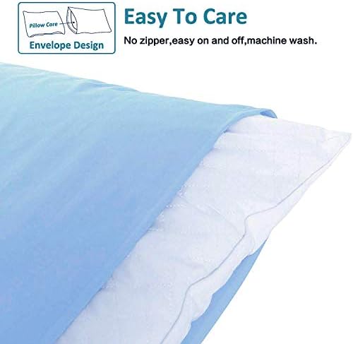 NTBAY Standard Microfiber Pillowcases, 2 Pack, 20 x 26, Sky Blue - Image 3