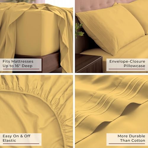 Mellanni Iconic 4-Piece, Ultra Soft Sheet Set - Image 5
