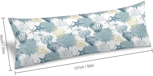 Starfish Sea Shell Coral Body Pillow Cover Pillowcase - Image 2