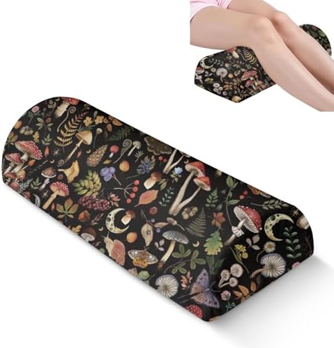 Knee Pillow for Back Sleeping – Half Moon Bolster Pillow for Legs, Under Knee by Unknown
