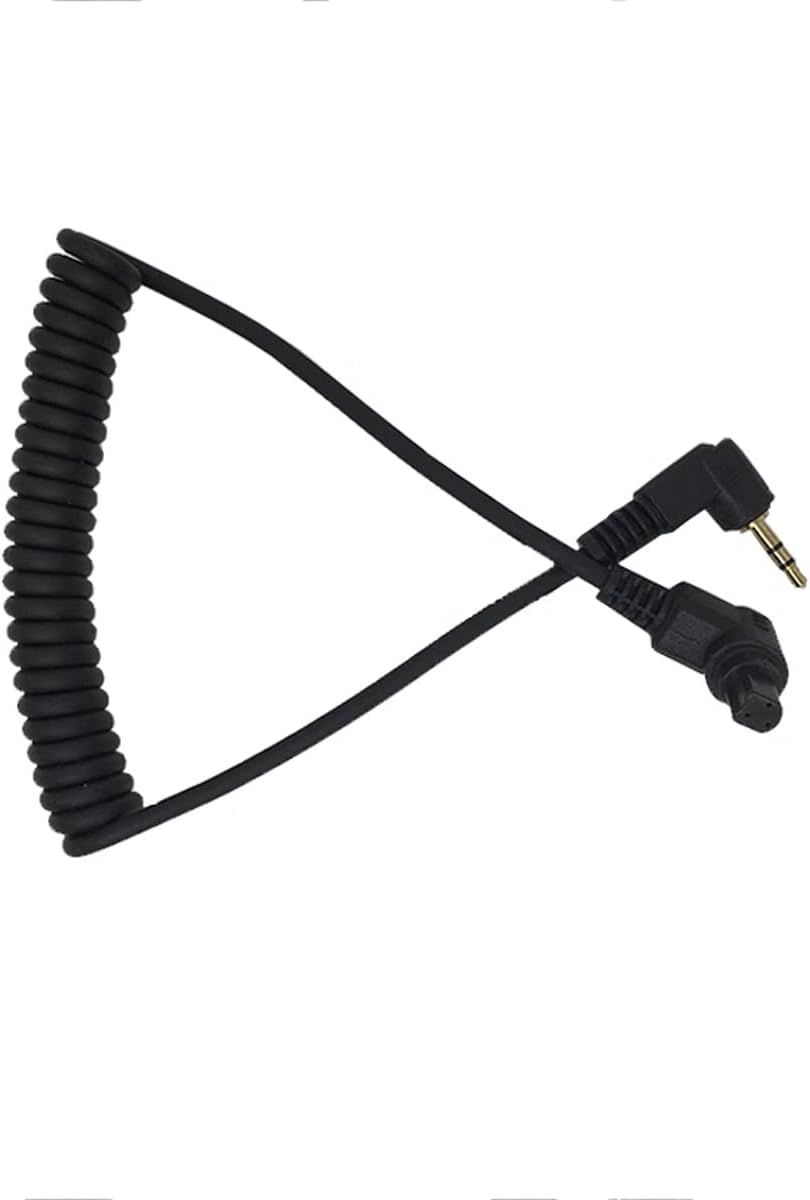 Remote Shutter Release Trigger Cable for Canon R3 R5 1DX 6D 7D 5D MKIII 60D EOS SLR Camera, 2.5mm Controller to N3