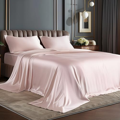 BEDELITE Satin Sheets Twin XL Size Bed Set, 3 Pieces by BEDELITE