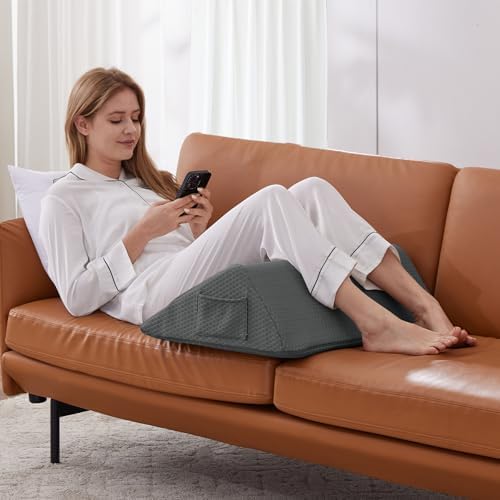 Knee Wedge Pillow, Memory Foam Leg Pillow Bed Wedge - Image 6