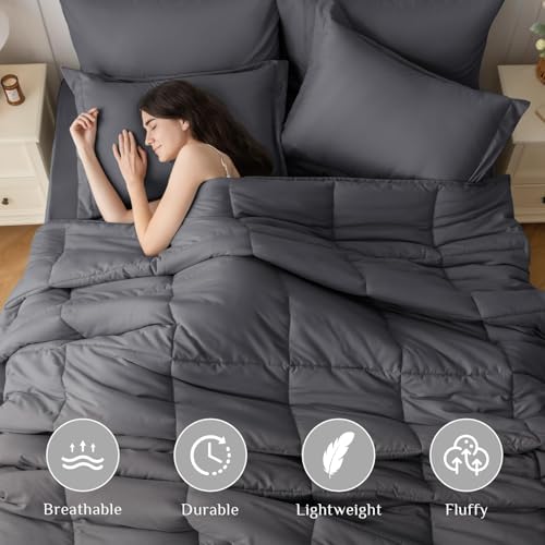 JOLLYVOGUE Oversized Queen Comforter Set, Ultra-Soft Bed in a Bag Oversized - Image 2