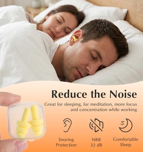 6 Pairs Small Ear Plugs for Sleeping, Soft Earplugs - Image 4