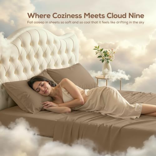 King Sheets Set, 4 Pieces 16" Deep Pocket Hotel Luxury Bed Sheets - Image 4