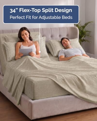 Extra Deep Flex Top Split Head King Sheet Set - Image 3