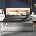 4 Inch Full Mattress Topper Memory Foam, Cooling Gel & Non-Slip Straps by Fancylion