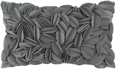 KINGROSE Handmade 3D Flower Pillow Cover, 12 x 20 Inches by KINGROSE