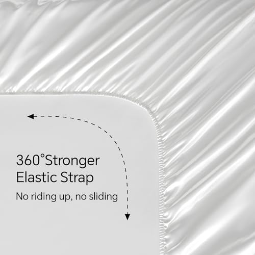 BEDELITE Satin Sheets Queen Size Bed Set, 4 Pieces - Image 5