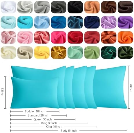 King Pillow Cases, 2 Pack, 20x36 in, Microfiber - Image 6