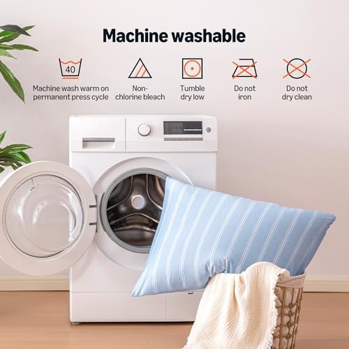 Amazon Basics Stripe Cooling Pillow Cases - Image 6