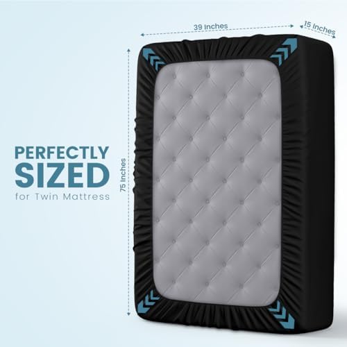 Waterproof Twin Size Mattress Protector fits Upto 15" Deep Pocket - Image 4