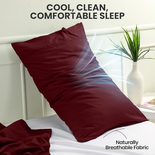Pillow Covers King Size Set of 4, Soft and Comfy Pillow Cases - Image 5