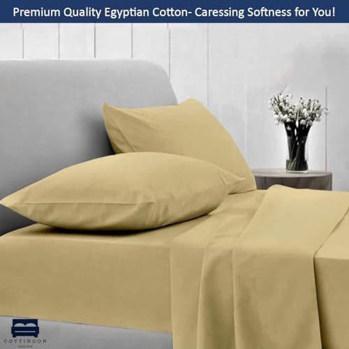 4 Piece Flex Head King Sheet Set 34" Top, 100% Egyptian Cotton - Image 6