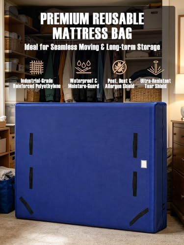 Heavy Duty Ergonomic Handles Mattress Moving Bag, Cal King, 2 Pack - Image 2