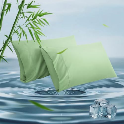 Standard Pillowcases, Cooling Viscose from Bamboo Pillow Covers by ParkdenyMattressProtector