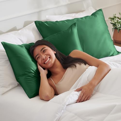 Bare Home Satin Pillowcases Zipper - Image 5