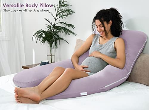 QUEEN ROSE Cooling Pregnancy Pillows, U Shaped Full Body Maternity Pillow - Image 5