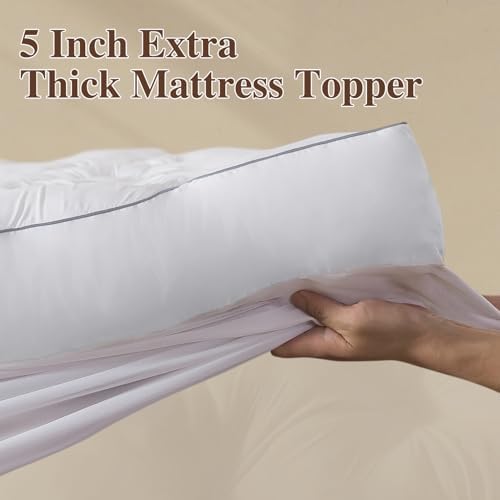 WhatsBedding 5 Inch Memory Foam Mattress Topper - Image 2