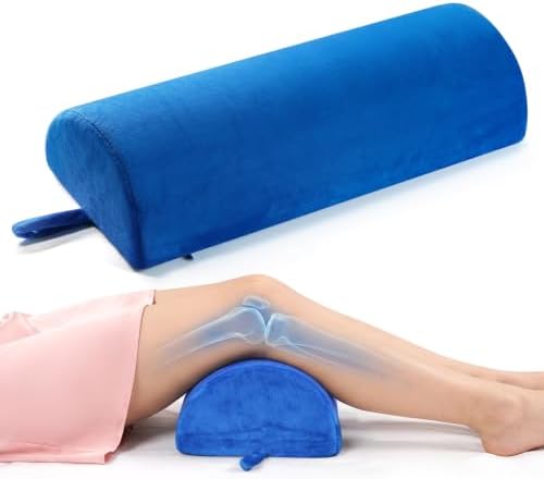 Knee Pillow for Back Sleeping, Half Moon Bolster Pillow for Legs, Memory Foam by Unknown