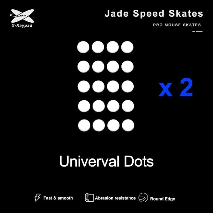 X-Raypad Jade Speed Mouse Skates, Offers Excelent Wear Resistance, Speed & - Image 2