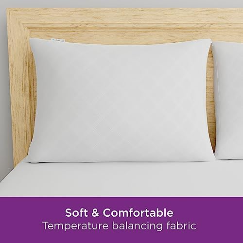 AllerEase Premier Zipper Pillow Protector Standard/Queen 4Pack - Image 3