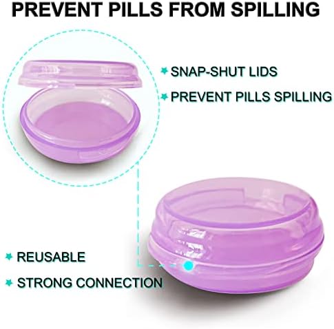 UHOUSE Small Pill Box, Daily Mini Pill Organizer Portable - Image 2