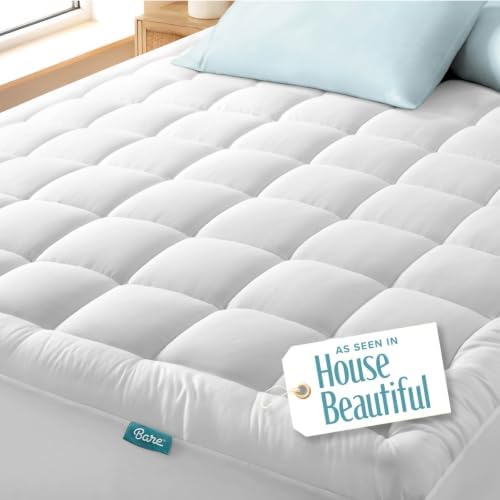 Bare Home Full Mattress Topper Cotton Top by BareHome