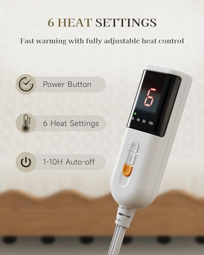 GOTCOZY Heated Mattress Pad Cal King Size-Heated Pad - Image 3
