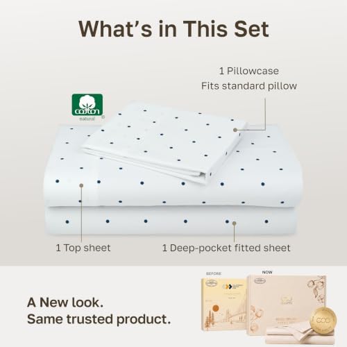 California Design Den Soft 100% Cotton Sateen Twin XL Bed Sheets Set - Image 3