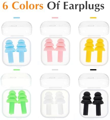 6 Pairs Small Ear Plugs for Sleeping, Soft Earplugs - Image 3