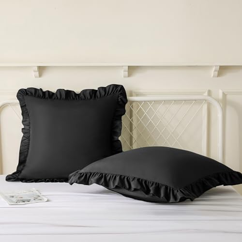 KKJIAF 2 Pack Ruffle Pillow Cases 26x26 Inches - Image 4