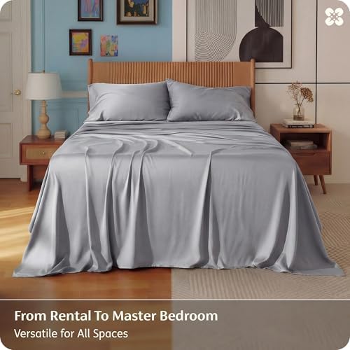 Bedsure PureWoven Rayon Derived from Bamboo, California King Sheet Sets - Image 5