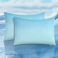 LUXEAR 2 Pack Cooling Pillow Cases, Gradient Light Blue by Luxear