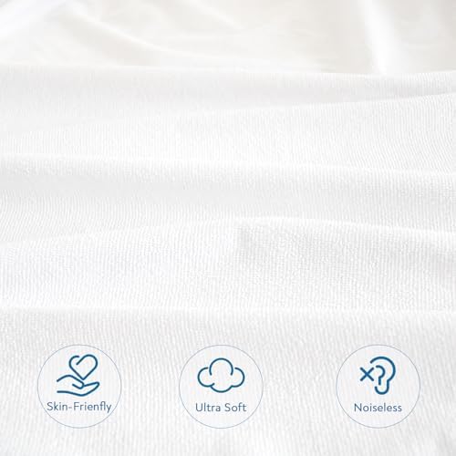 Twin Size Mattress Protector Waterproof, Absorbent Fitted Sheet - Image 4