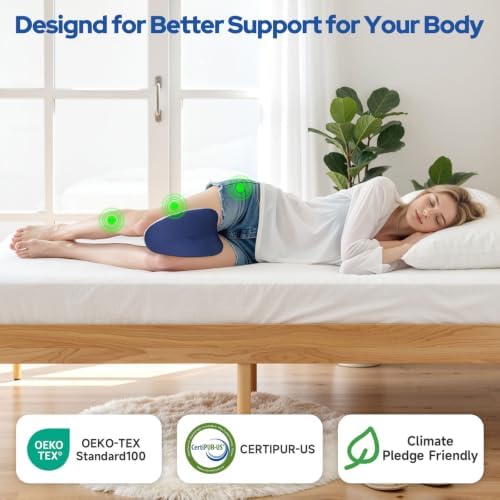 Knee Pillow for Side Sleepers, Memory Foam Leg Pillow - Image 6