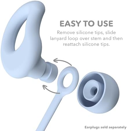 CURVD Earplug Lanyard, Soft Durable Flexible Silicone Cord Lanyards - Image 3
