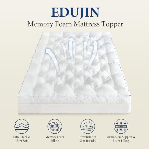 5 Inch Queen Gel Memory Foam Mattress Topper - Image 2