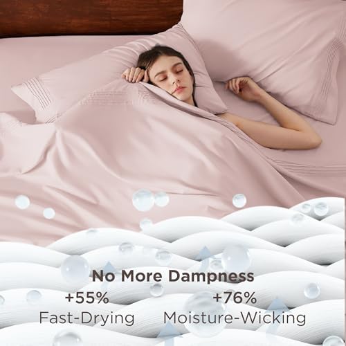 Bedsure Twin XL Sheets Dorm Bedding, GentleSoft Breathable Extra Long Twin - Image 3